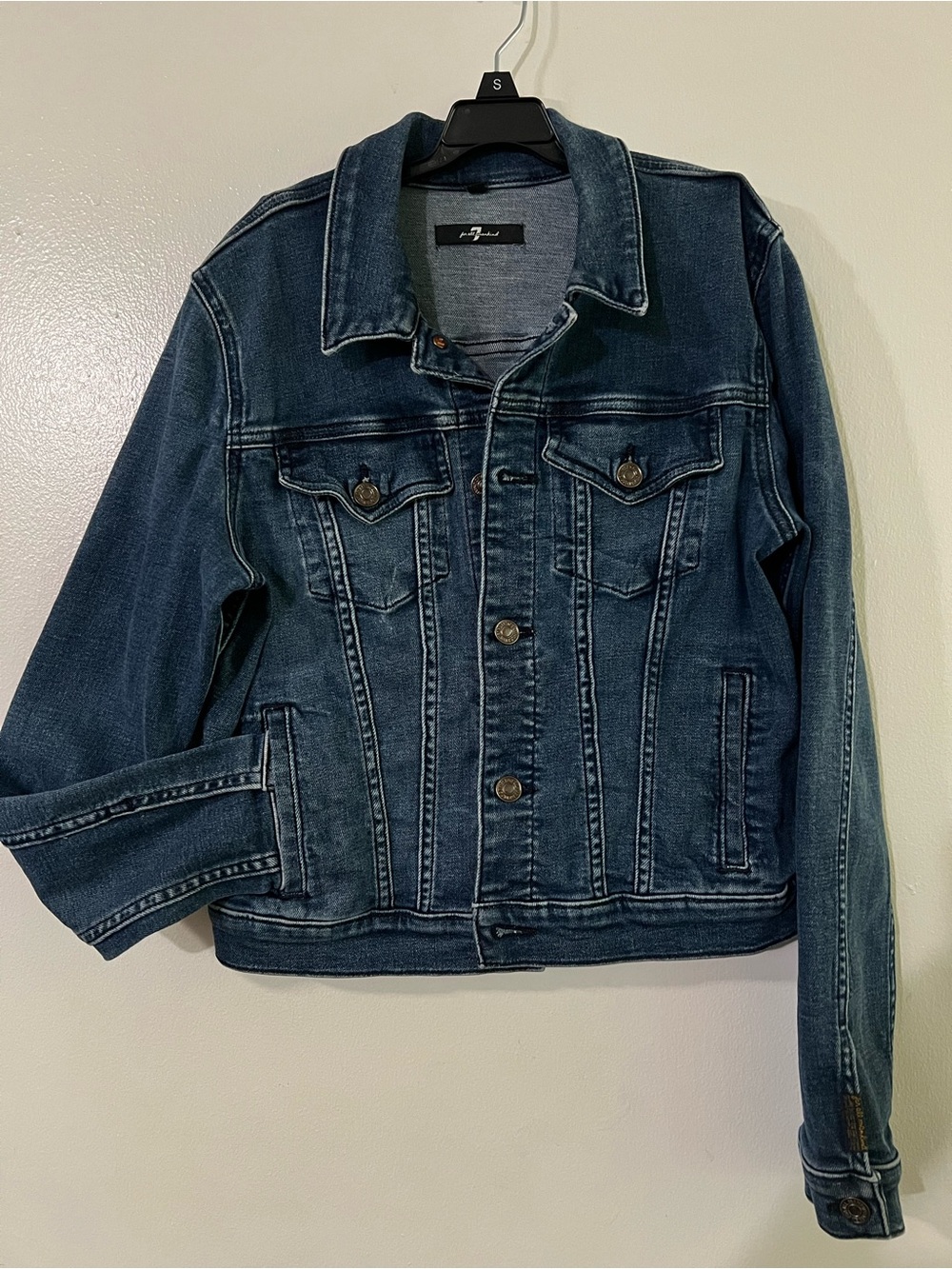 7 For All Mankind Blue jacket- Women's